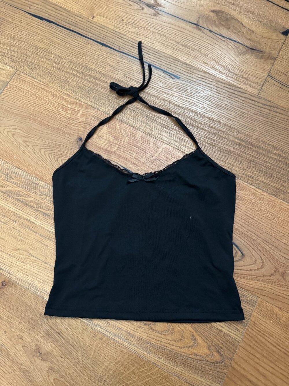 Lace Trim Halter Top